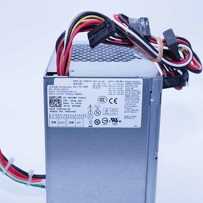 Original PSU For Dell Optiplex 380 755 305W Power Supply L305P-00 L305P-01 L305P-03 H305P-02 N305P-02 N305P-06 AC305AM-00