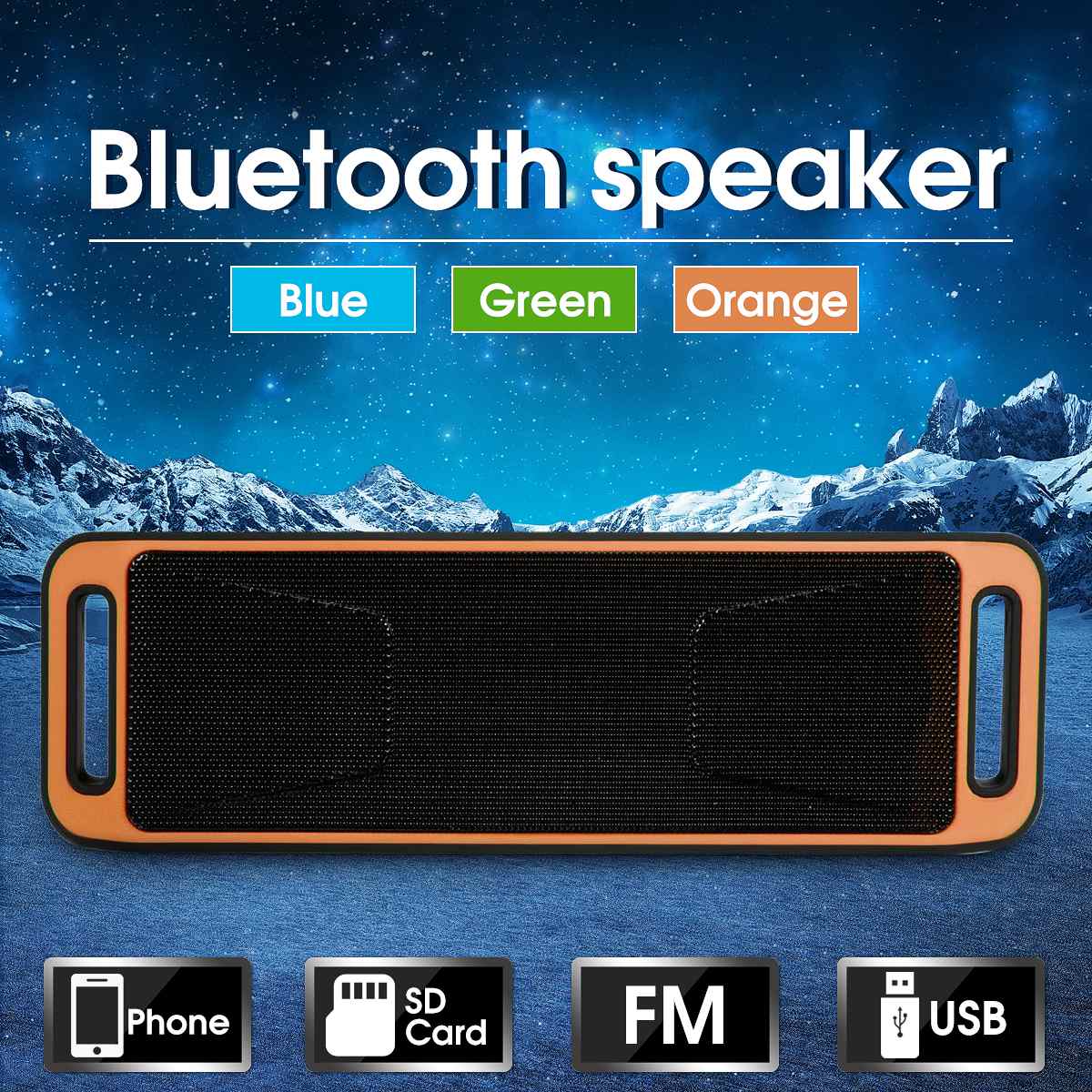 Mini Speaker Outdoor Waterproof Portable Speaker Sound Box Music Column Wireless Loudspeaker Subwoofer HD Bass Stereo