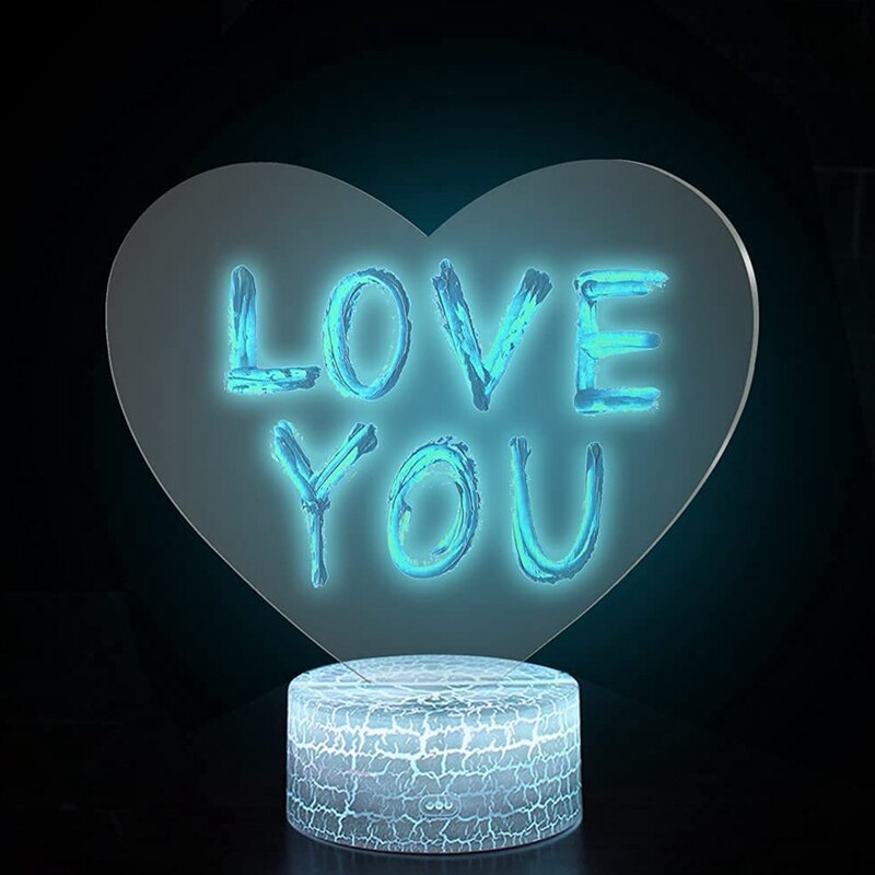 2mm Acrylic Sheet with Double Sided Protective for LED Light Base Signs DIY Display Projects Craft 6 Pieces ,(Heart)