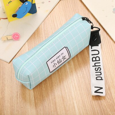 Cute Kawaii PU Pencil Case High Capacity Pen Bags Cute Letter Pencil Bags For Girls School Supplies Korean Stationery: 2