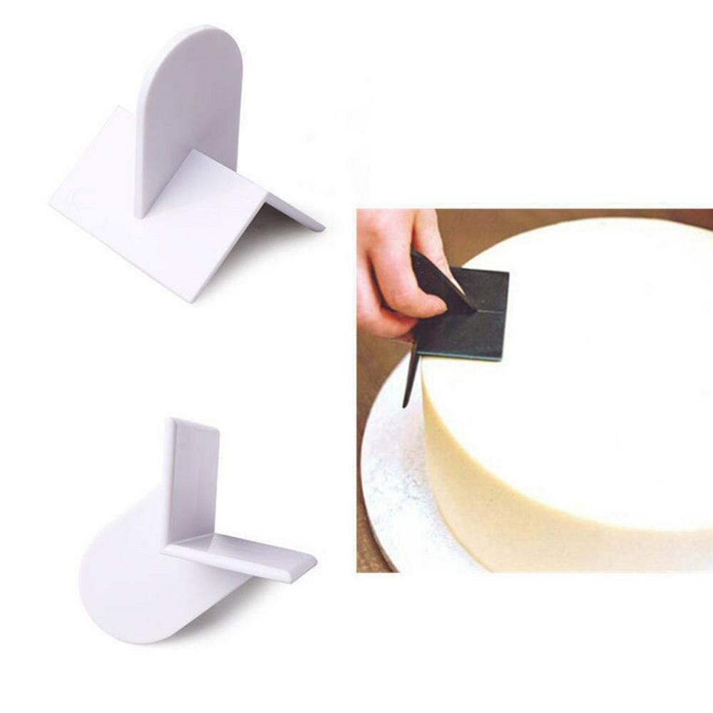 Cake Smoother Paddle Right Angle Tool Plastic Kitchen Craft Fondant Color Sugar Finisher Bakeware Solid Polish Utensil Deco K7Q8