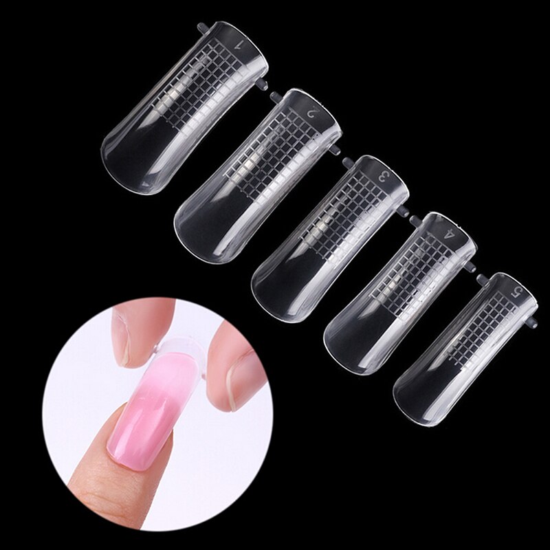 Molde de construcción rápida para uñas, herramienta de Gel para uñas de doble extensión de forma, UV, 20 piezas