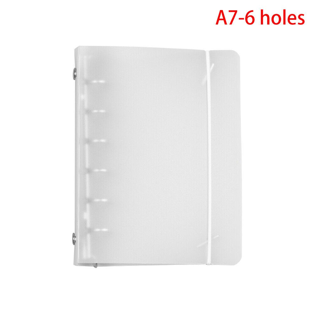 Pp plastskrubbe  a4 b5 a5 a6 a7 gennemsigtigt løvbind bindemiddel notebook indre kerneomslag note bogskal: E
