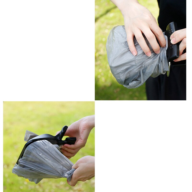 Pet Poop Scooper with Bag Attached Foldable Dog Pooper Scooper Portable Pet Poop Cleaner Dog Poop Bag Dispenser
