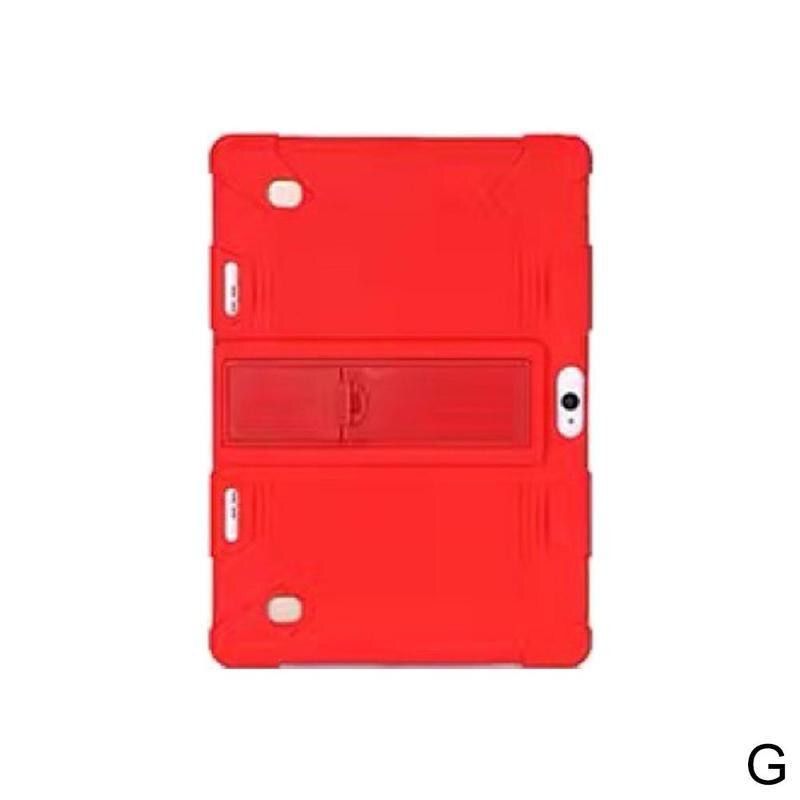 10.1 inch universele tablethoes zachte siliconen schokbestendige hoes tablet inch pc-hoes voor 10 10.1 hoes  t1 y 7: Rood