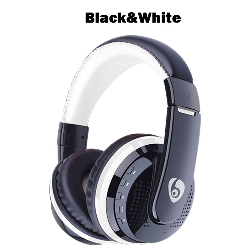 MX666 Wireless Bluetooth Stereo Gaming Headphones OVleng Built-in Microphone Support FM Card 3.5mm Cable Headset for PC