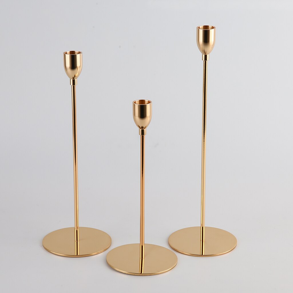 Candelabros de suelo alto, portavelas, decoración central para boda, uso de juego de velas de té
