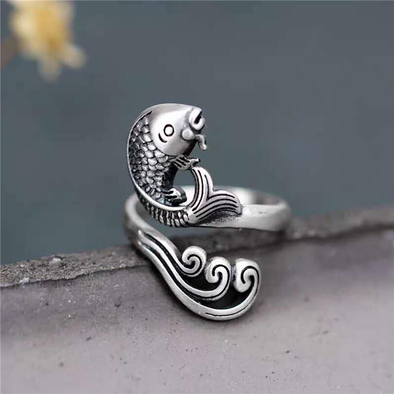J.CARP 8 Stks Verstelbare Breien Haak Loop Ring, Gevlochten Breien Ring Garen Gids Vinger Houder voor Moeder Oma Thanksgiving Presenteert Pauw Gemengde Kleur 2