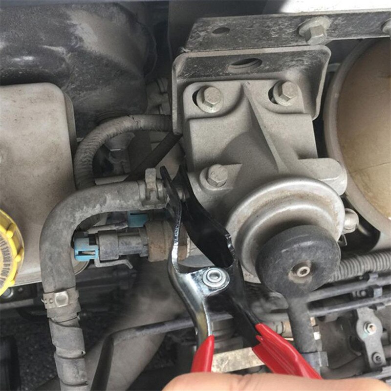 Vinklet type slangetang bil auto brændstof vakuum linje rør slange fjerner separator tang rør håndværktøj fjerner separator tang værktøj