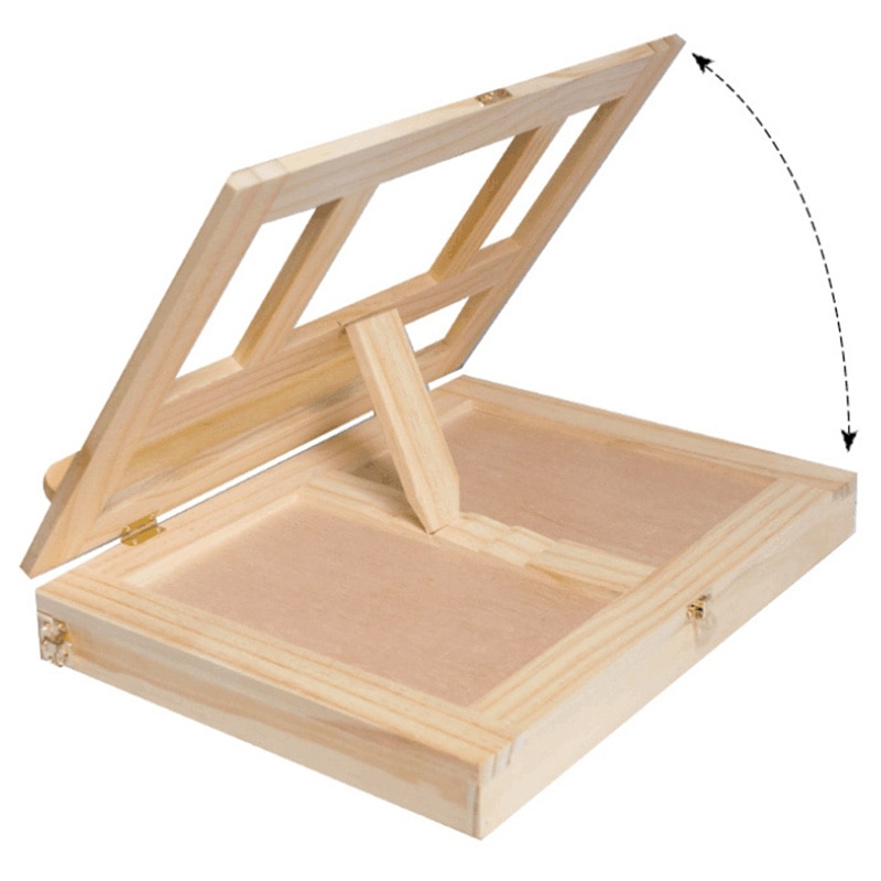 Multifunction Painting Easel Artist Desk Easel Portable Miniature Desk Light Weight Folding Easel for Storage or During Trips