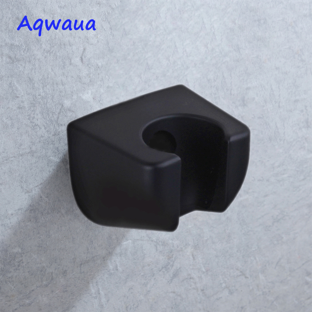 Aqwaua Douchekop Houder Beugel Badkamer Gebruik Standaard Maat Badkamer Accessoires Mat Zwart Abs Plastic