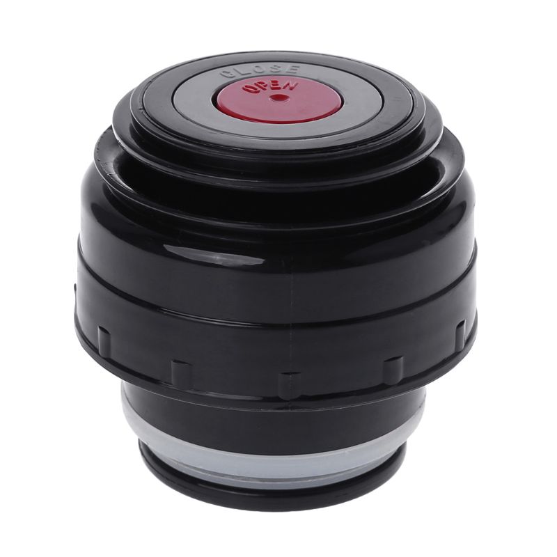4.5cm/5.2cm/6.5cm/7.5cm Vacuum Flask Lid Thermos Cover Portable Universal Travel Mug Accessories: 5.2cm Red Black