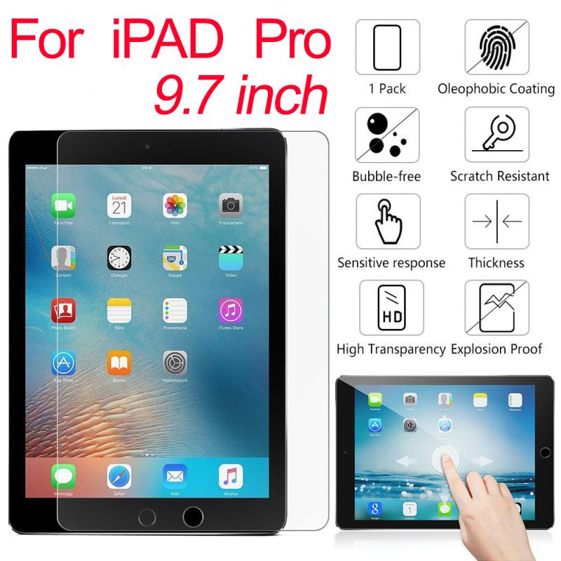 Premium 9H Tempered Glass Screen Protector Film Fr iPad Pro 9.7 Anti-scratch Guard Film for iPad Pro 9 Tablet Screen Protectors: Default Title
