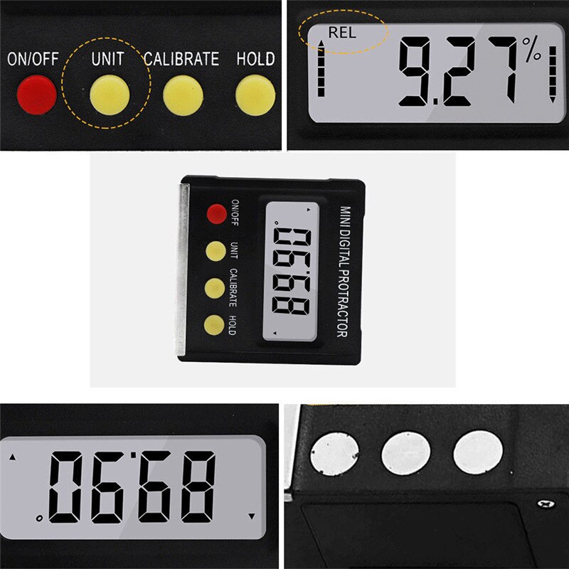 1PC Digital Inclinometer Spirit Level Protractor Angle Finder Gauge Meter Bevel