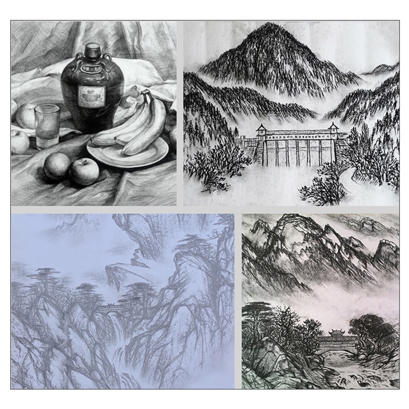 14 Pcs/lot Graphite Pencils Beautiful Painting Tool 6H-12B Professinal Set of 14 Sketch Art Drawing Pencil Sketching Pencils