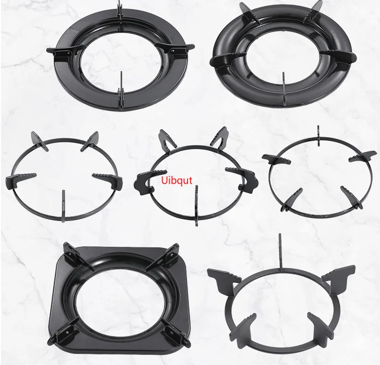 Soporte de hierro fundido para ollas y sartenes, estante para quemador, estufa de Gas, herramientas de cocina, accesorios de utensilios de cocina, protector de estufa
