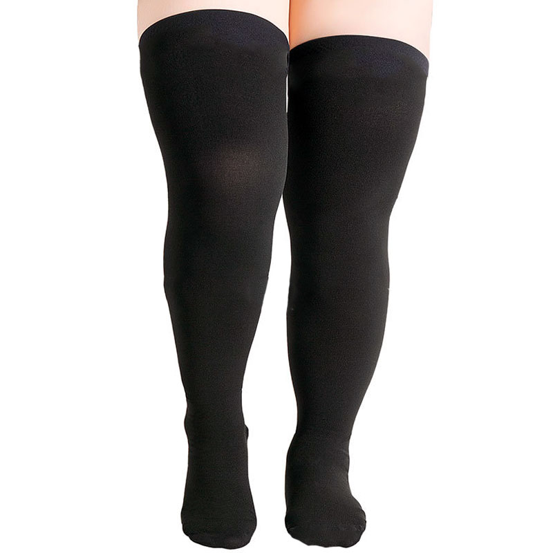 Taglie forti 1 paio di calze a compressione da donna e uomo, calze a compressione, calzini unisex antistress: Taglia Unica / Grigio scuro