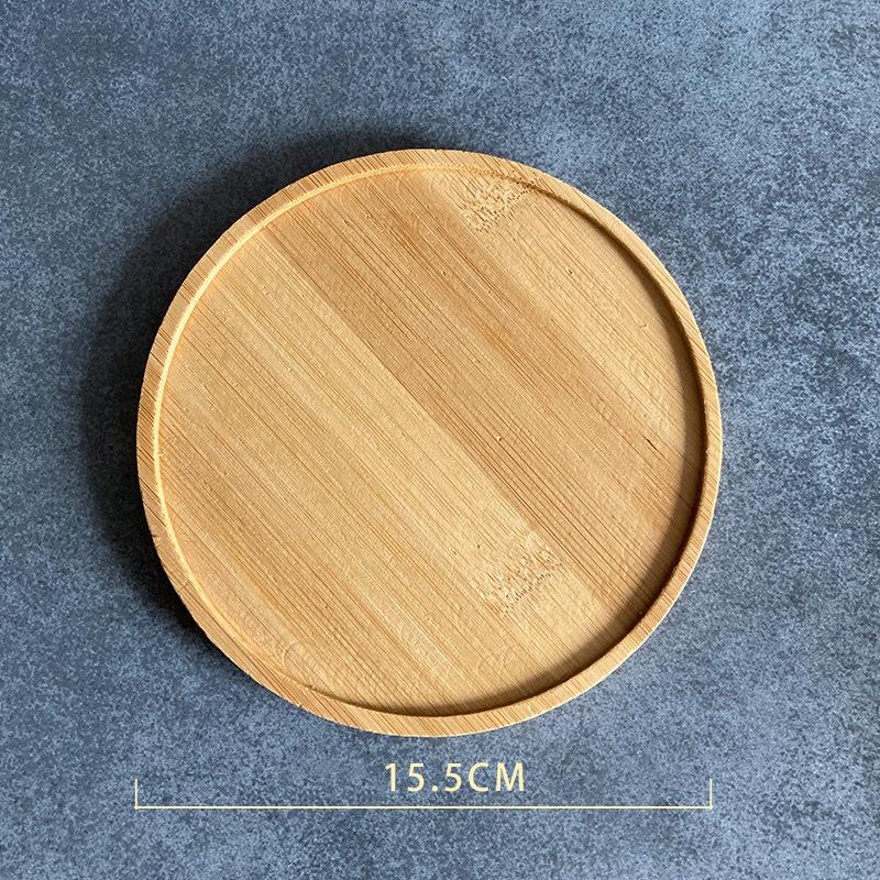 Sous-verre en mosaïque pour bricolage, pratique, accessoires faits à la main, carré amour rond, rainure en bambou: 07