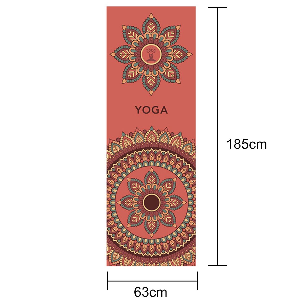 Anti-Slip Yoga Mat Dekens Sneldrogende Handdoek Gym Fitness Pilates Workout Sport Reizen Patroon Yoga Mat Cover thuis Deken: C