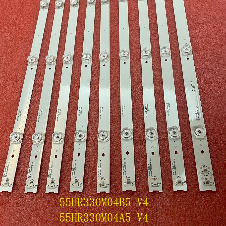 9pcs/set LED backlight strip for Thomson 55UC6596 55uc6006s tmt_55p3_8x4+1x4_3030C_d6t-2d1_L_4S1P
