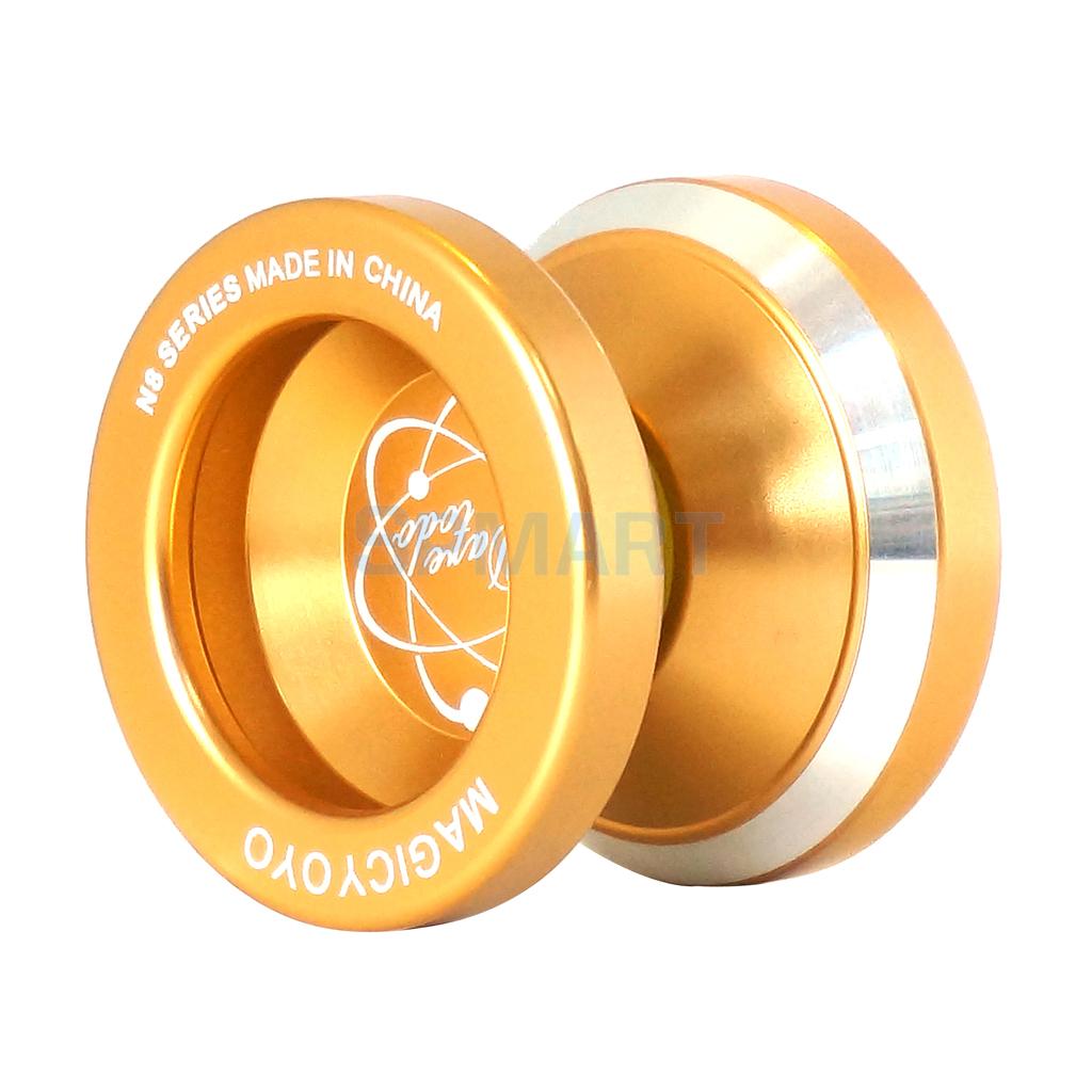 Ioiô profissional n8/t5/t6, liga de alumínio, brinquedo de truque, para jogar com esferas: N8 Gold