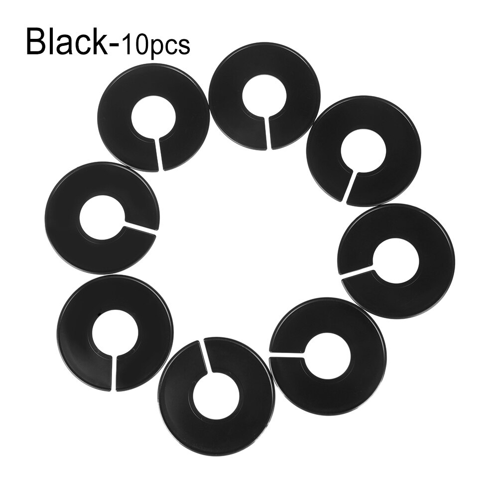 Diviseurs de taille de vêtements, cintres ronds, diviseurs de placard pour magasins de vêtements ou maison, blancs, 10 pièces/lot: Black