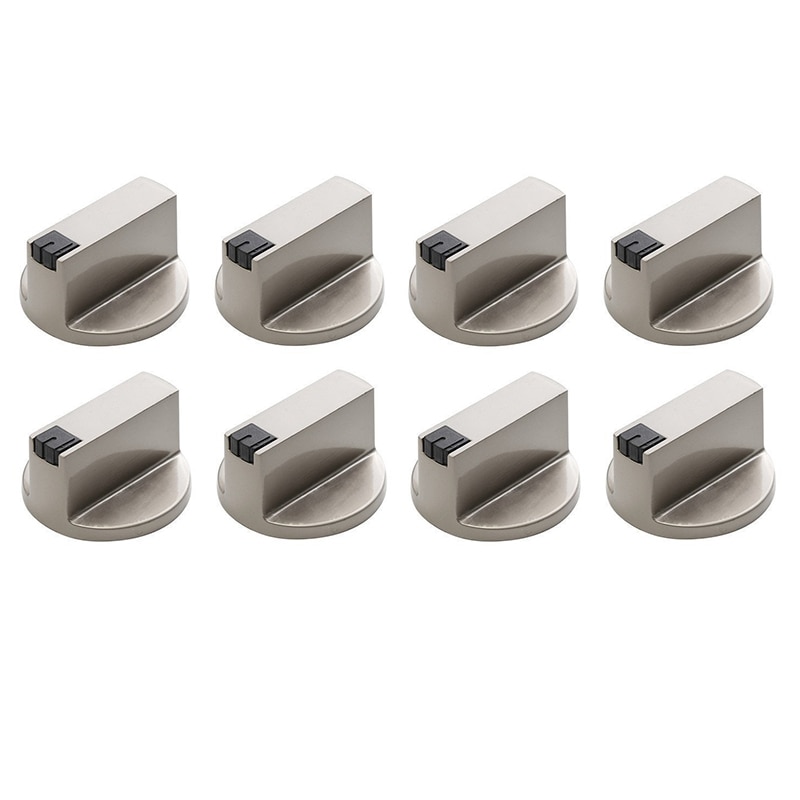 Stove Handle, 6mm Zinc Alloy Control Knob Oven Switch Universal Silver Gas Stove Control Knob, Suitable for Oven Stove Gas Stove