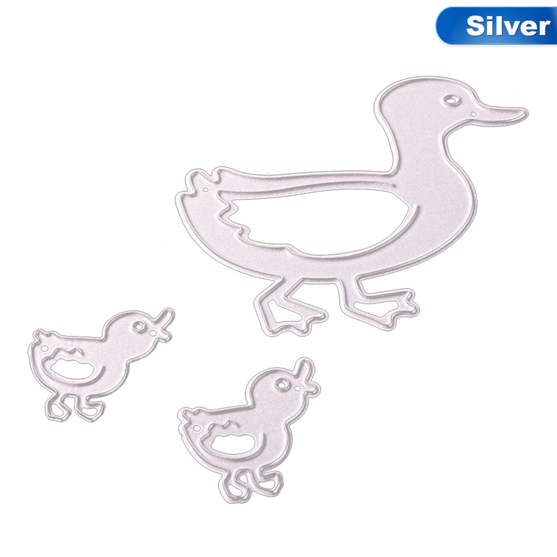 3 pièces/ensemble! Amour canard famille coupe meurt pochoir bricolage Scrapbooking Album carte gaufrage artisanat nouveauté découpe meurt cadre