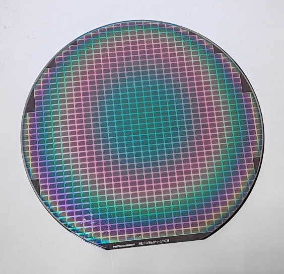 Chip de circuito de litografía de oblea de CPU de oblea de 12 pulgadas, 8 pulgadas y 6 pulgadas, Chip de prueba de enseñanza de oblea Semiconductor: Cromado brillante