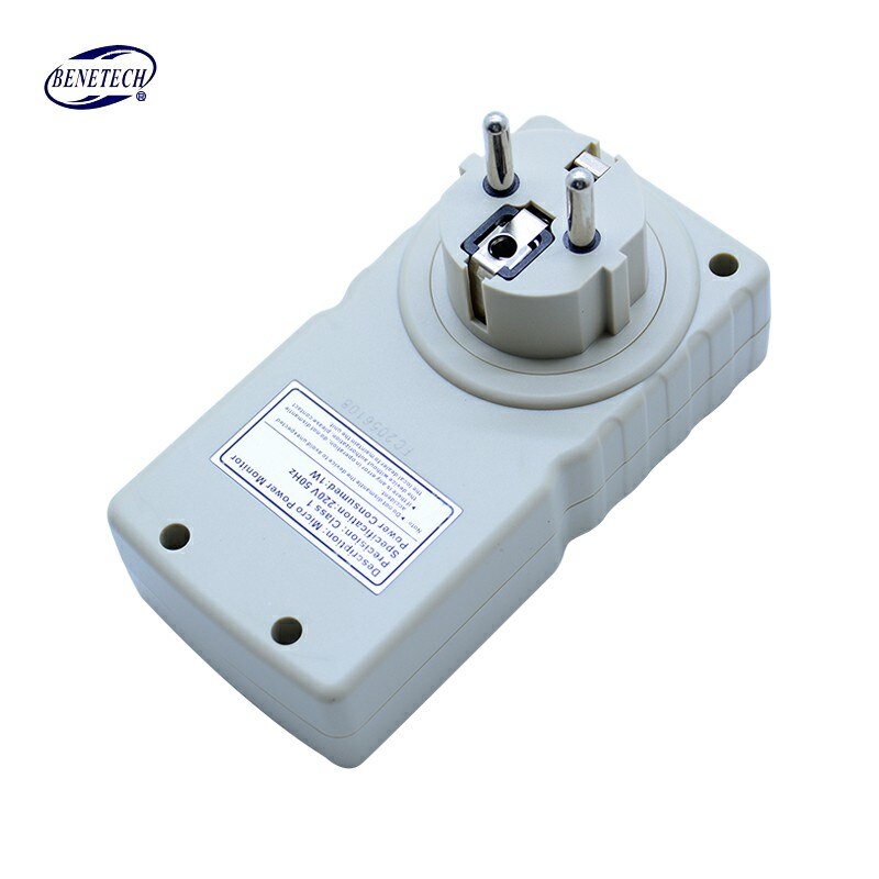 Benetech digital micro power meter analysator monitor  gm87 220v 10am voltmeter amperemeter/ frekvens tester au/eu stik