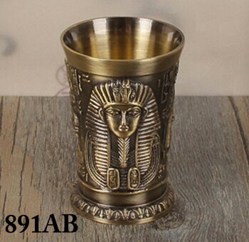 1 stk 40ml metalllegering oldtidens Egypt shotglass minikrus espressokrus whisky shotglass: 891ab