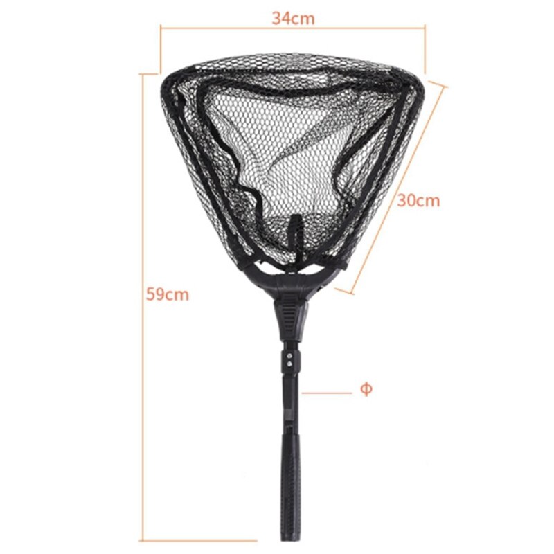 Fishing Net, Foldable Collapsible Fishing Landing Net, Telescopic Pole Handle, Safe Fish Catching or Releasing Network