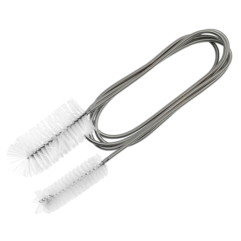 Hose Cleaner Brush Flexible Double Ended Nylon Bristles Aquarium Filter Brushes Stainless Steel Long Tube Cleaning Brush