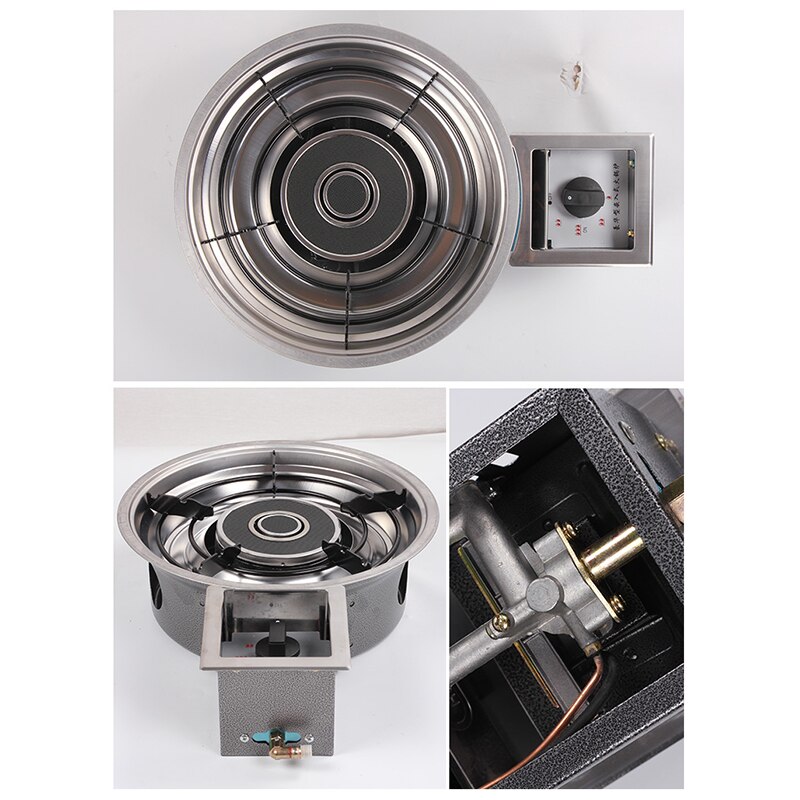 Energy-saving Liquefied Gas Natural Gas Stove Korean High-power Infrared Commercial Restaurant Embedded Pot Gas Stove