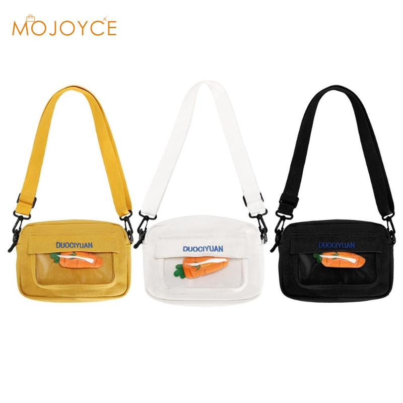 Rabanete Decoração Sacos de Ombro Meninas Novidade Canvas Crossbody Pequenas Bolsas