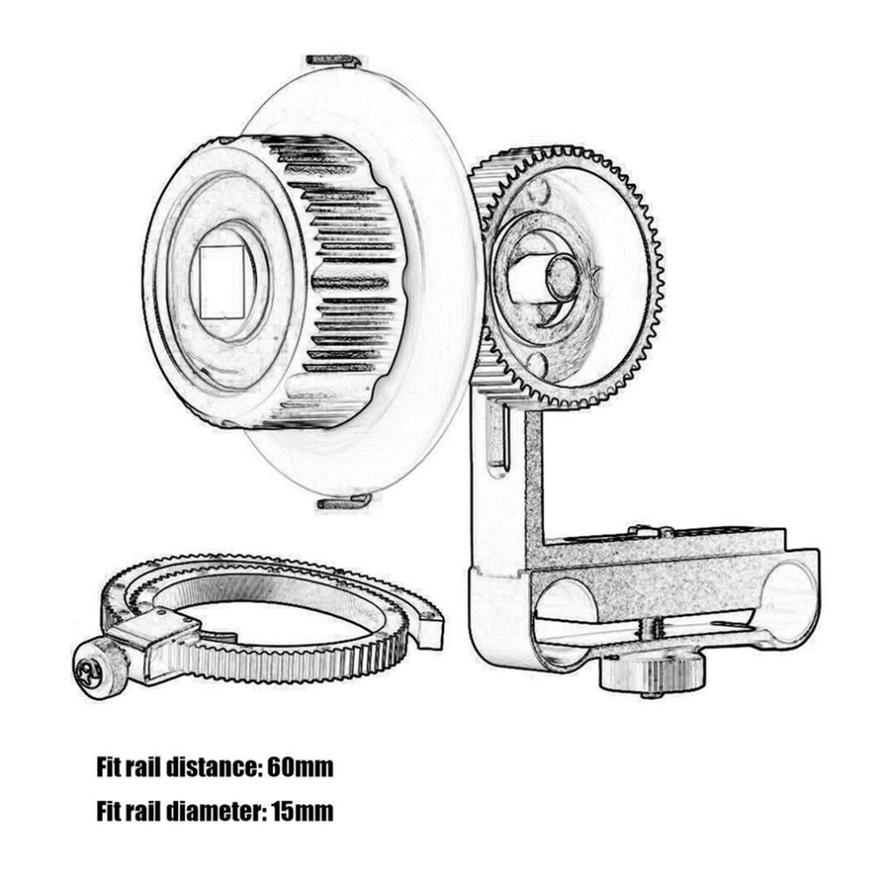 Dämpfung Hohe Festigkeit Aluminium Legierung Zubehör Kamera Folgen Fokus Mit Getriebe Ring Gürtel Geeignet Für Sony A7 ILCD Kamera