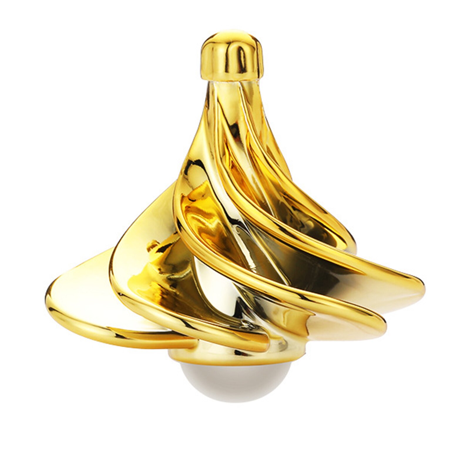 Whriling Top Wind Gyro Draagbare Wind Blow Turn Gyro Desktop Decompressie Speelgoed Lbv: Gold