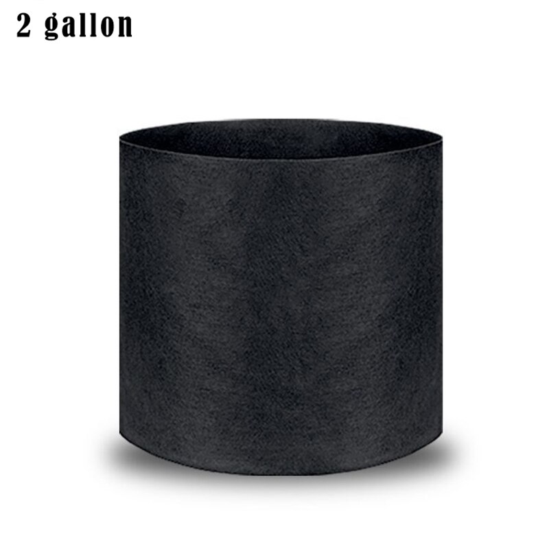 1-75 gallon stor plante frøplante vokseposer potte haveredskaber kartoffel jordbær stof vegetabilsk jardin frøplante voksende potter: 2 gallon sort