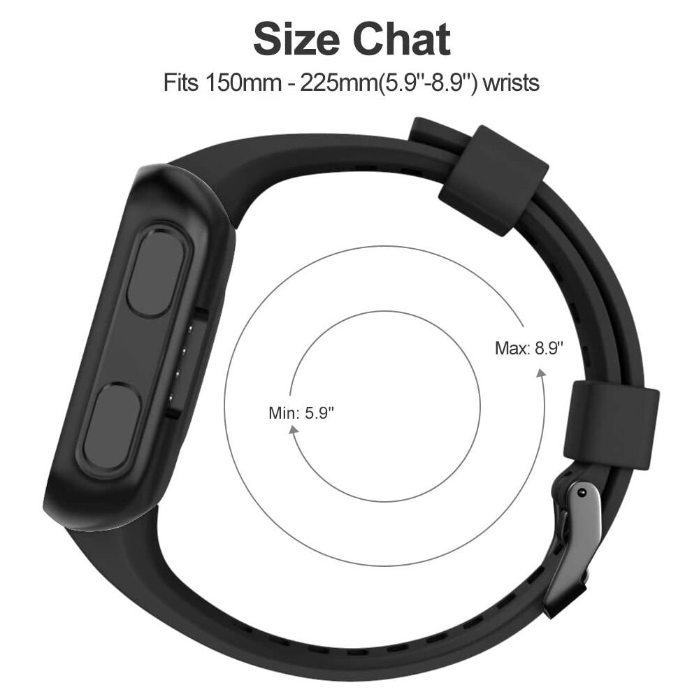 YAYUU Watch Strap for Garmin Forerunner 35 Band Soft Silicone Replacement Bands for Garmin Forerunner 35 Watch