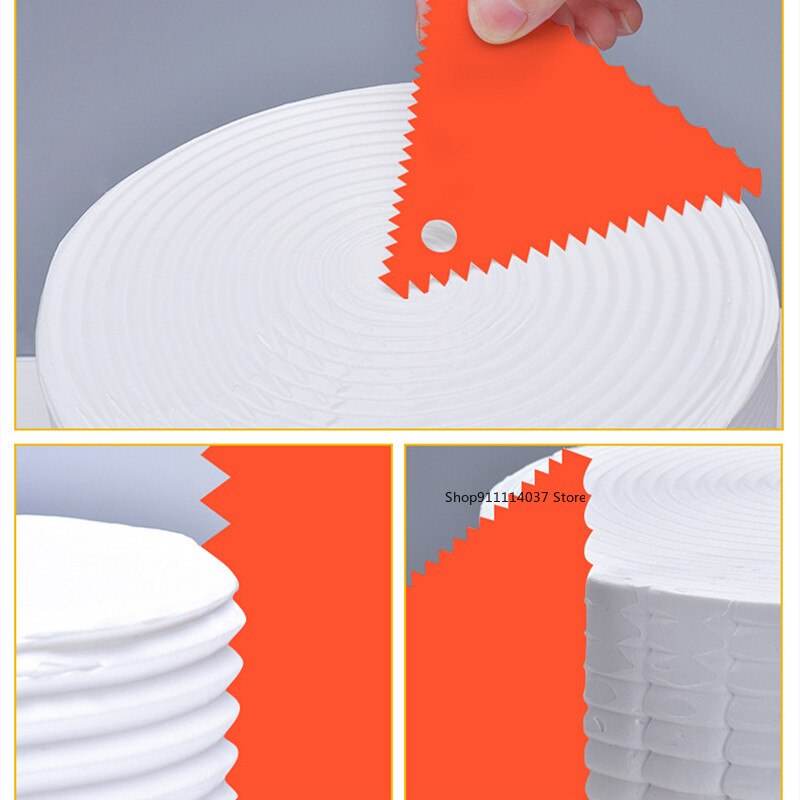 6PCS Pottery Plastic Scraper Tools Clay Sculpture Tooth Shape Pottery Clay Sculpture Carving Tool DIY Clay Texture Scraper