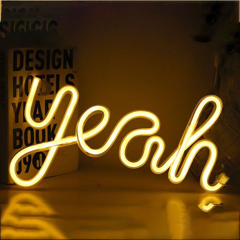 Gezegend Led Neon Sign Inspirational Opknoping Licht Voor Muur Kamer Studio Slaapkamer Leeszaal Party Decoratie Neon Night Lamp