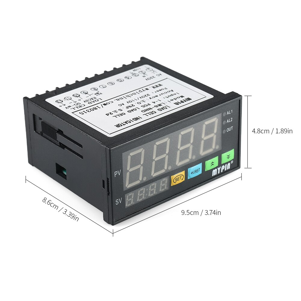 Digital LM8-NND LED Display Weighing Meter Load-cells Indicator 1~4 Load Cells Signals Input Weighing Meter