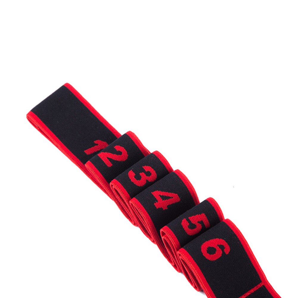 Yoga Stretch Riem Multi Functionele Fitness Elastische Band Draagbare Yoga Band Voor Mannen (Rood + Balck)