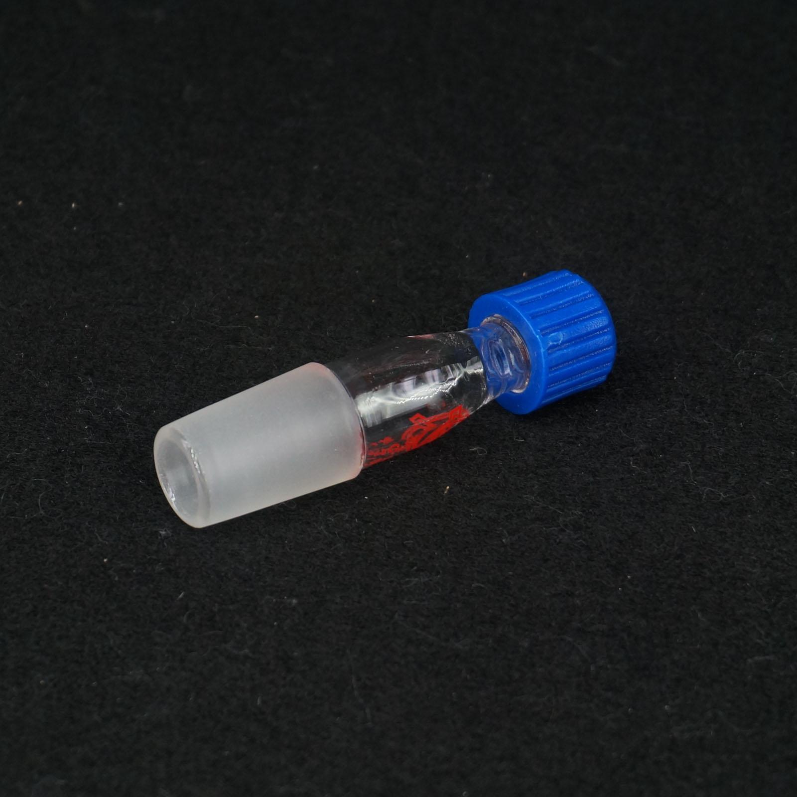 19/26 stoppers geslepen verbinding laboratorium glazen bus thermometer adapter met schroefdop