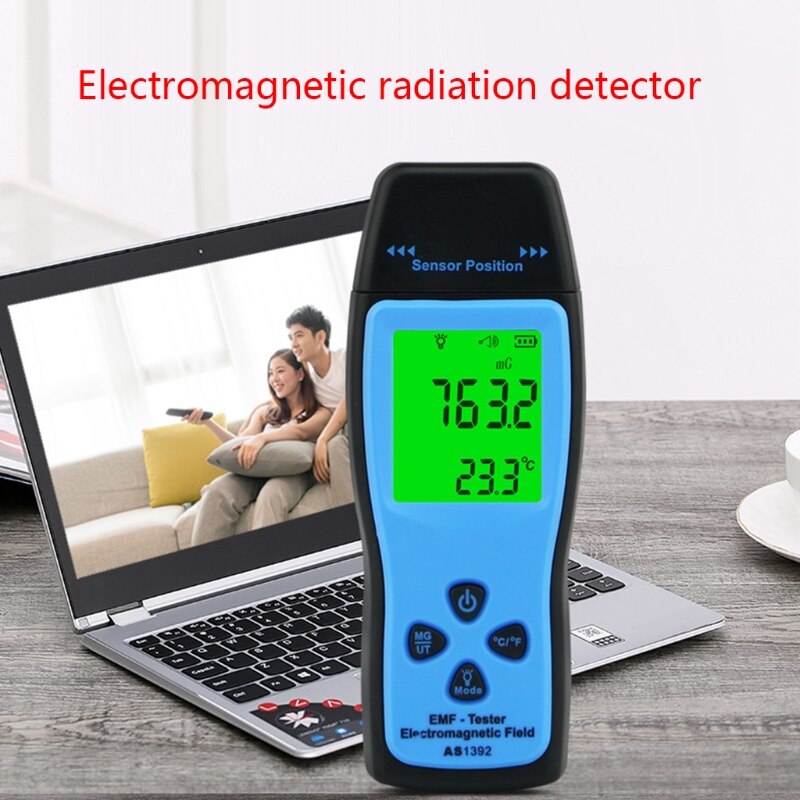AS1392 Emf Meter Lcd Straling Dosimeter Mini Emf Tester Elektromagnetische Veld Straling Detector Dosimeter Tester