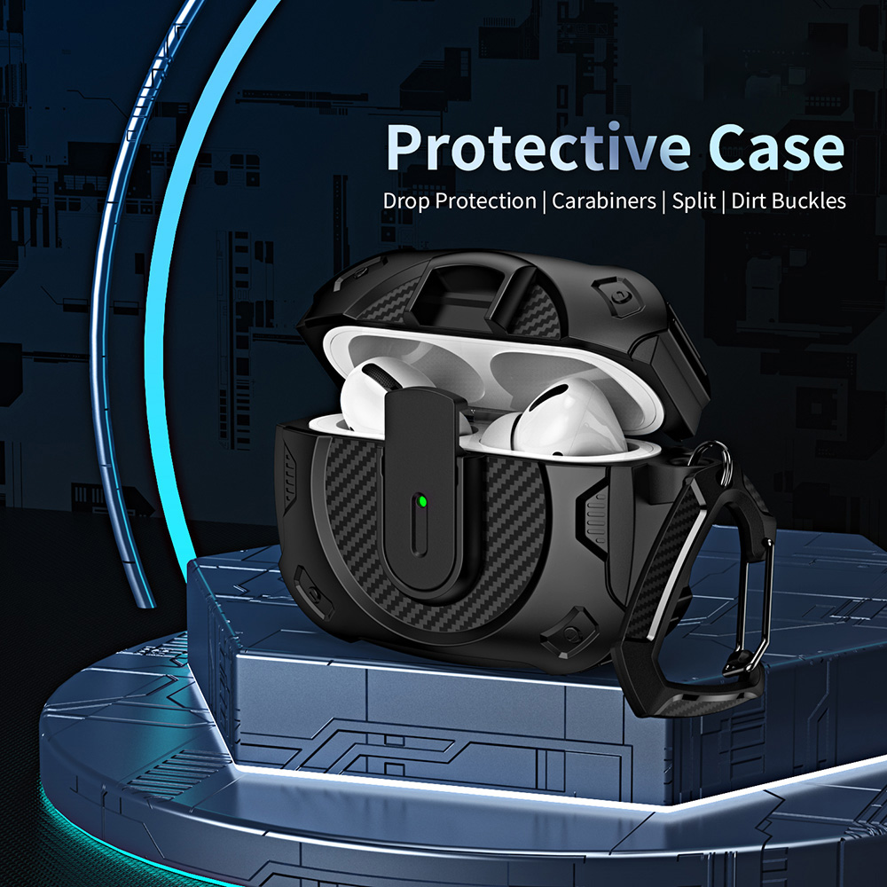 Earphone Cover Compatible with Apple Airpods 4 ANC 3 Pro Case Shockproof Protection Case Keychain for Airpods 1 2 Pro 2Pro Cover
