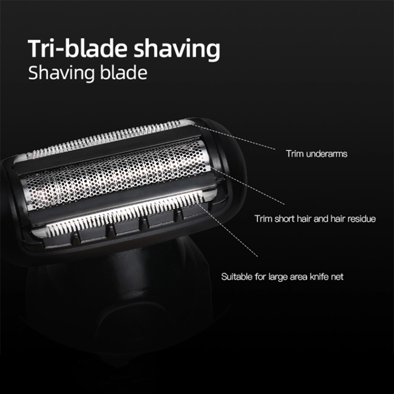 Multifonctionnel 3in1 rasoir électrique rasoir électrique rotatif pour hommes rechargeable mâle barbe visage rasage machine corps tondeuse