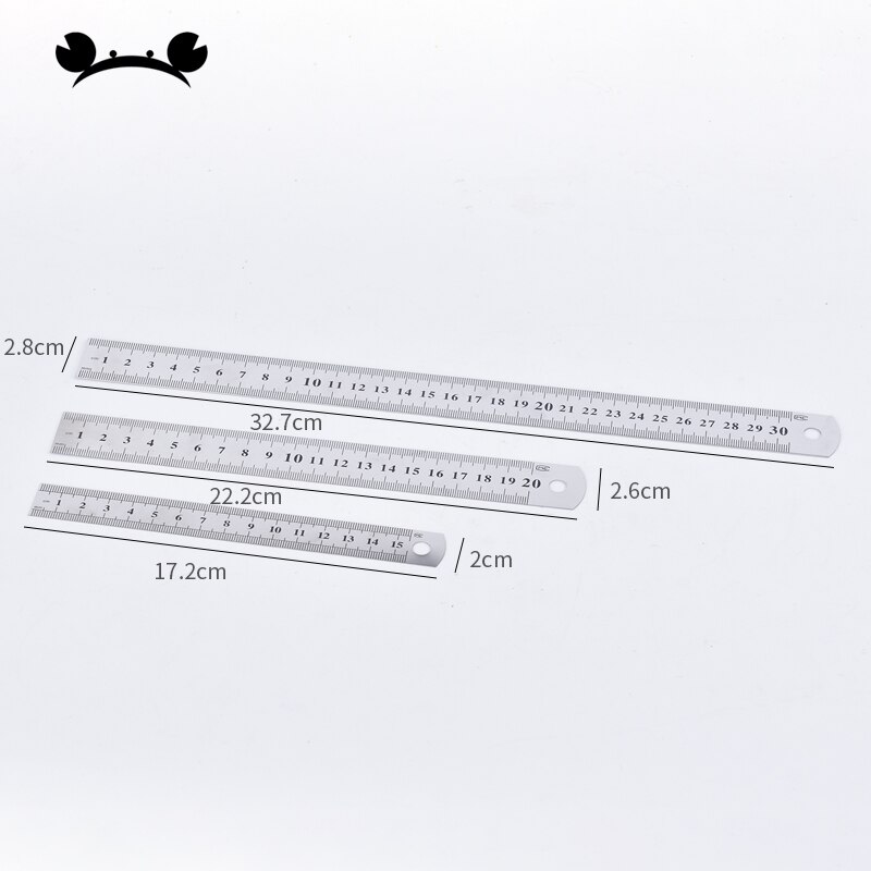 Narzędzie do Modelarstwa Linijka Dwustronna Stal Nierdzewna - 15cm, 20cm, 30cm - Precyzyjne Narzędzie do Znakowania
