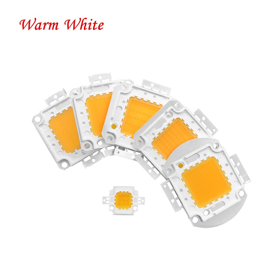 Suuritehoinen integroitu led-siru 10w 20w 30w 50w 70w 100w smd-sirut cob valot led-polttimo valonheittimen kohdevalaisimiin: Lämmin valkoinen / 70w