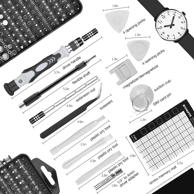 Schroevendraaier Set 122 In 1 Torx Schroevendraaier Bit Set Multifunctionele Computer Mobiele Telefoon Reparatie Tool Kit